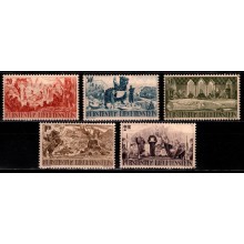 Liechtenstein 600-års jubilæum. Komplet sæt. Postfrisk.