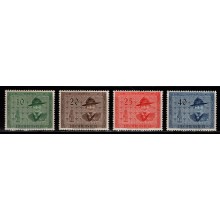 Spejderfører kongres. Komplet sæt. Postfrisk.