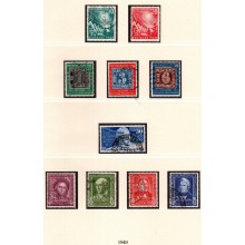 "TILBUD" 1949-1971 - Vesttyskland, Bund -  Samling i flot Lindner Falzlos fortryksalbum med lommer - Godt besat - Stemplet.