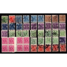 Danmark. Lot med Avis- og Portomærker. Lidt Soldatermærker. Høj AFA værdi.