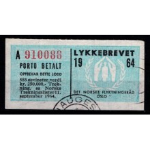 1964 - Norge - Lykkebrevet - Nederste del - Stemplet.