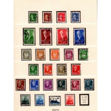 NORGE. 1855/75-1970. Lille samling i flot Lindner album med lommer. 