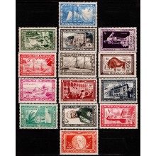 Albert I. Komplet sæt. Postfrisk.