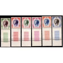 Fyrst Rainier II. Postfrisk sæt.