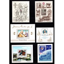 Polen. Lot med 10 forskellige blokke, postfriske. Vores samlede pris 50 kr.