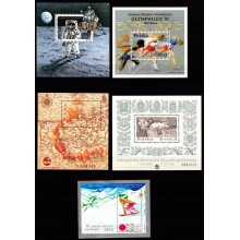 Polen. Lot med 9 forskellige blokke. Postfrisk. Vores pris 50 kr.