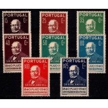 Sir Rowland Hill. Komplet sæt. Ustemplet.