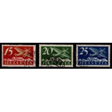 Schweiz - Luftpost - 3 enkeltmærker.