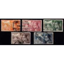 Spanien - Dronning Isabella - Komplet sæt -  Stemplet