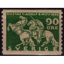 Kong Gustaf II Adolfs død ved lützen. Postfrisk.