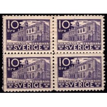 Rigsdagens 500-års jubilæum. 4-blok. Ustemplet og postfrisk.