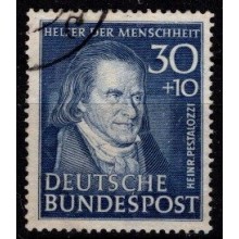 Menneskehedens hjælpere - AFA 1109,  30+10 pf. blå - Vesttyskland. 