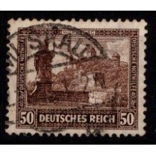 Nødhjælp - Tysk Rige - AFA 450 - 50+40 pf. brun - Frimærke - Stemplet.