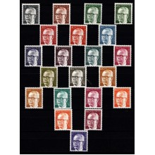 Tilbud, Vesttyskland. Komplet sæt, Præ. Dr. Gustav Heinemann, postfrisk.