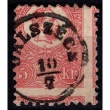 Ungarn. Franz Josef I. (5 kr. rød) 